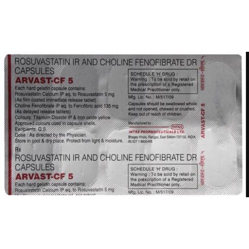 ARVAST CF 5MG CAPSULE DR