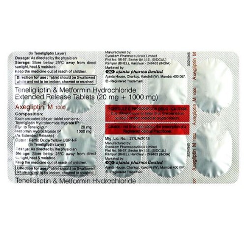 AXEGLIPTIN M 1000MG TABLET