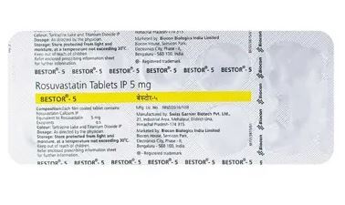 BESTOR 5MG TABLET