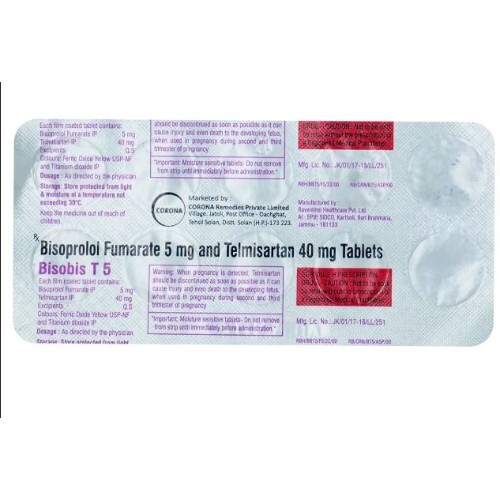 BISOBIS T 5MG/40MG TABLET