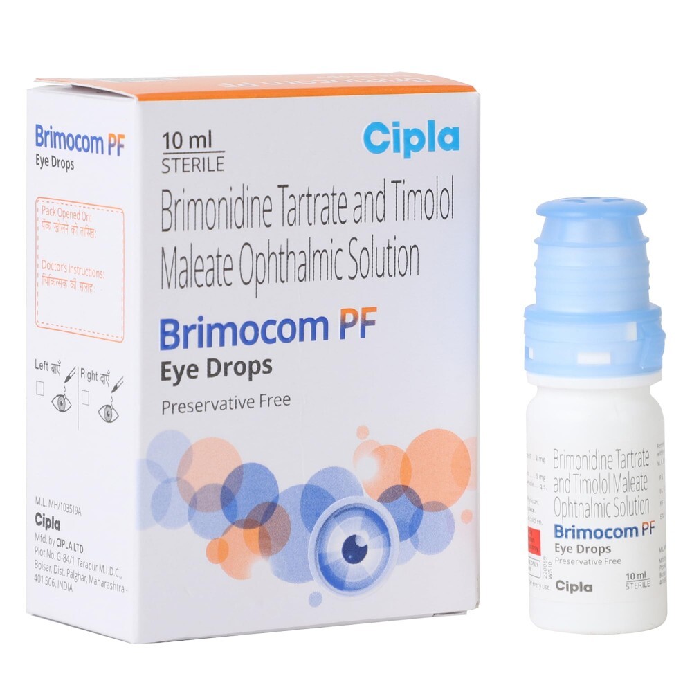BRIMOCOM PF EYE DROPS 10ML