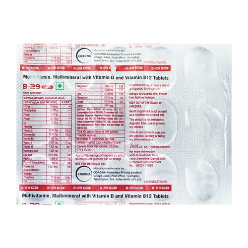 B 29 DAILY TABLET