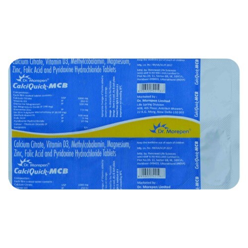 Buy CALCIQUICK MCB TABLET Online At Best Price | Chemist180