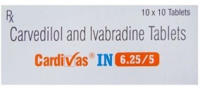 CARDIVAS IN 6.25/5MG TAB