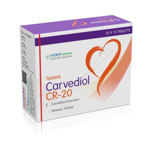 CARVEDIOL CR 20MG TABLET
