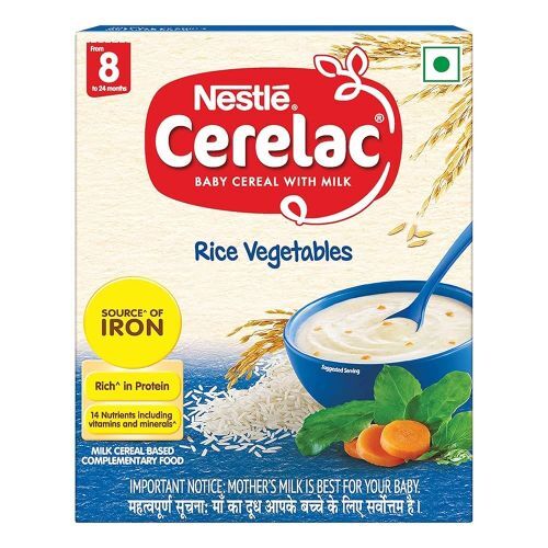 CERELAC RICE VEG 300GM 8-24 MONTH