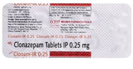 CLONAM IR 0.25MG TABLET