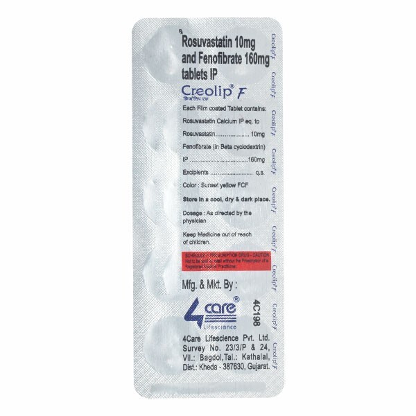 CREOLIP F 160MG/10MG TABLET