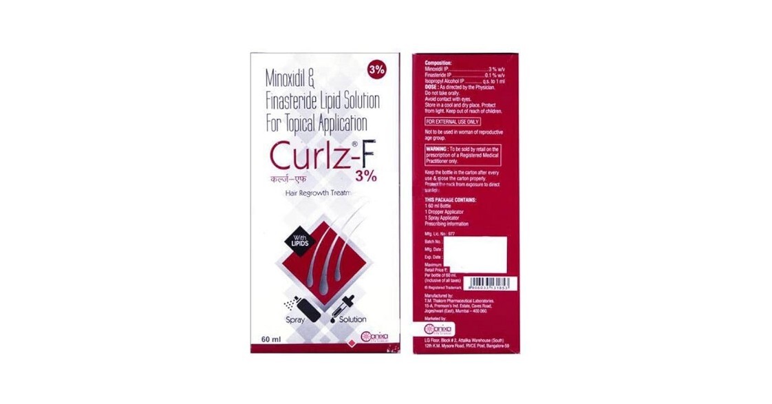 CURLZ F 3% SOLUTION 60ML