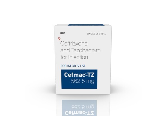 CEFMAC TZ 562.5MG INJECTION