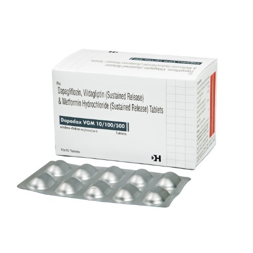DAPADAX VGM 10/100/500MG TABLET