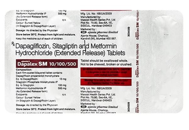 DAPALEX SM 10 100 500 TABLET