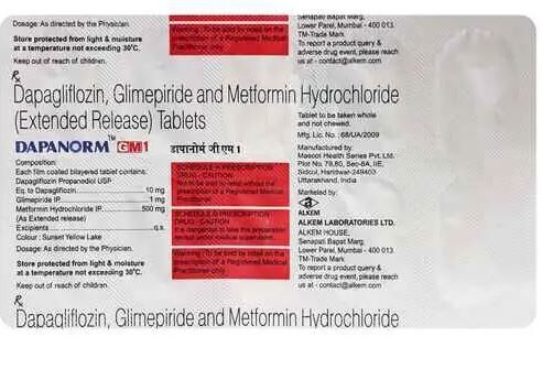 DAPANORM GM 1MG TABLET