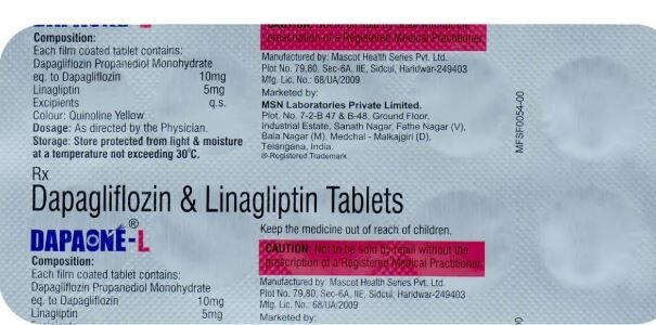DAPAONE L 10/5MG TABLET