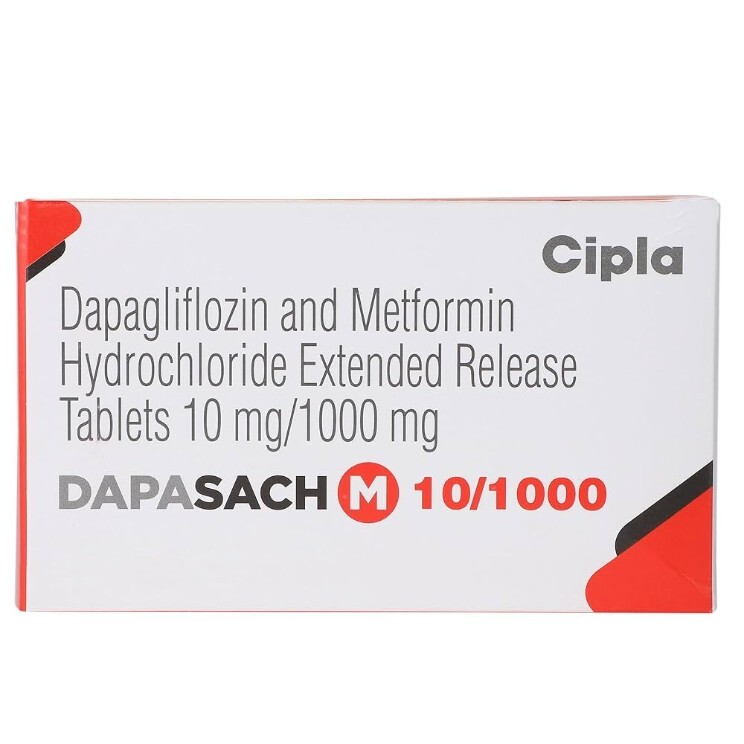 DAPASACH M 10/1000MG TABLET