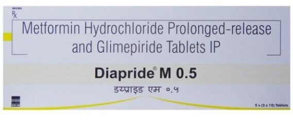 DIAPRIDE M 0.5MG TABLET