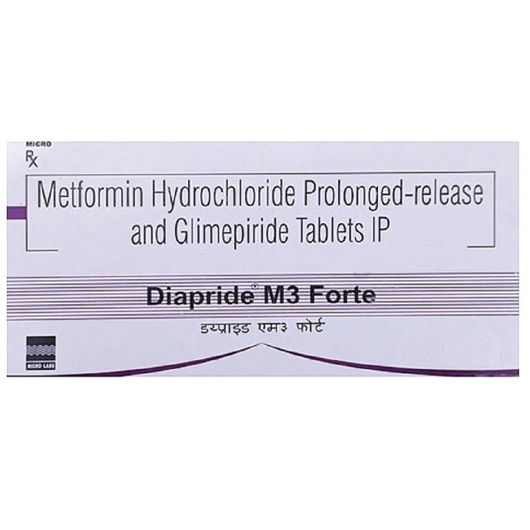 DIAPRIDE M 3MG FORTE TAB