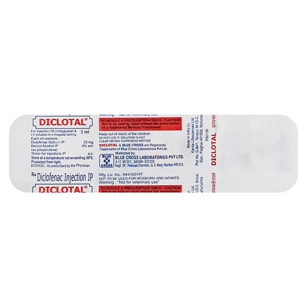 DICLOTAL 25MG INJECTION 3ML
