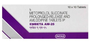 EMBETA AM 25MG TABLET