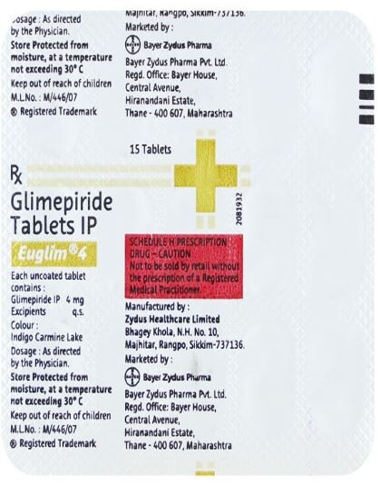 EUGLIM 4MG TABLET