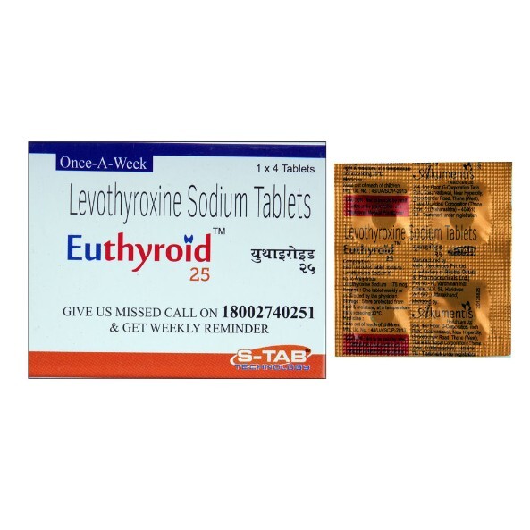 EUTHYROID 25MG TABLET