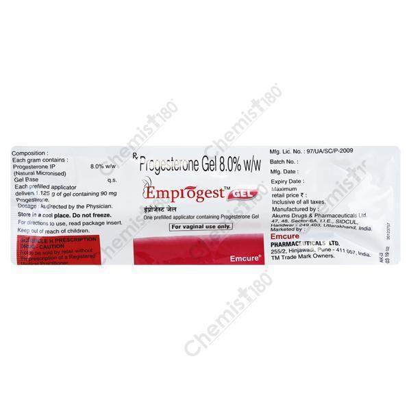 EMPROGEST 8% VAGINAL GEL