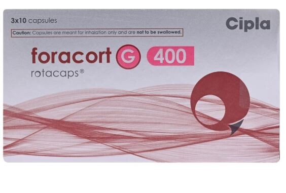 FORACORT G 400MG ROTACAP