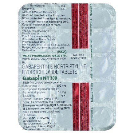 GABAPIN NT 300MG/10MG TABLET