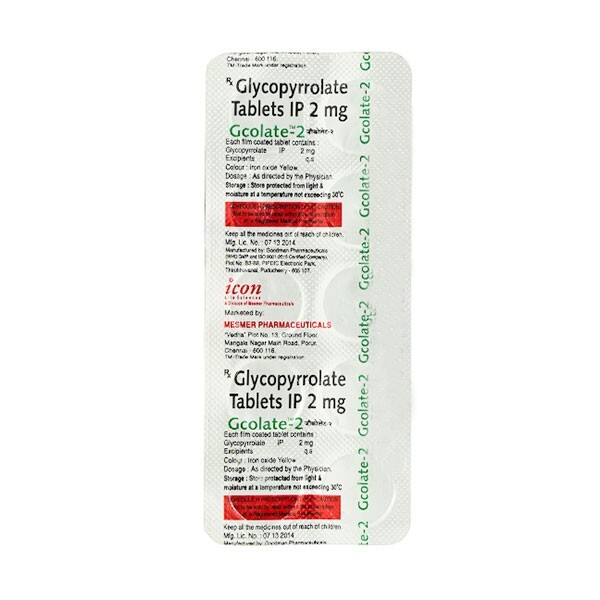 GCOLATE 2MG TABLET