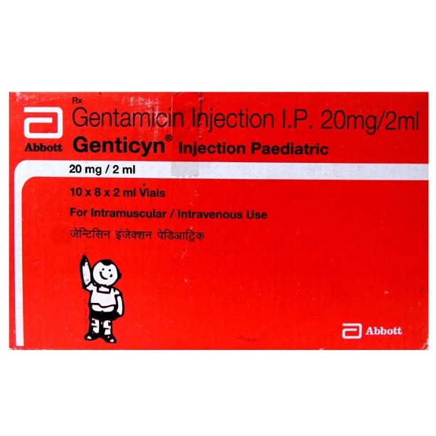 GENTICYN 20MG INJECTION 2ML