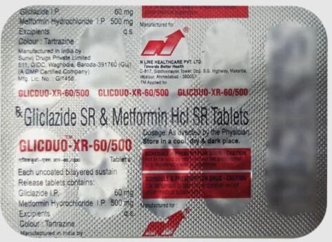 GLICDUO XR 60MG/500MG TABLET