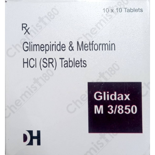 GLIDAX M 3MG/850MG TABLET