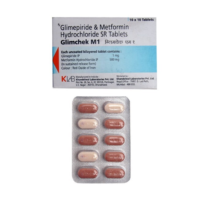 GLIMCHEK M 1MG TAB