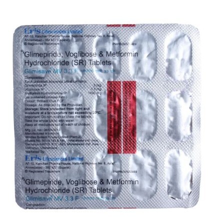 GLIMISAVE MV 3.3MG F TAB