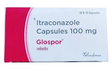 GLOSPOR 100MG CAPSULE