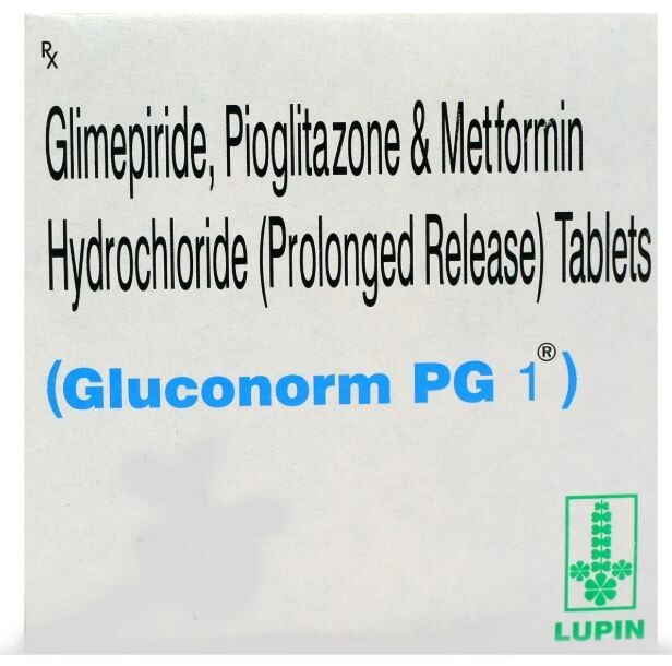GLUCONORM PG 1MG TABLET