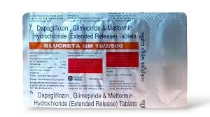 GLUCRETA GM 10 MG / 2 MG / 500 MG TABLET