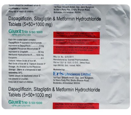 GLUXIT TRIO 5/1000/50 MG TABLET