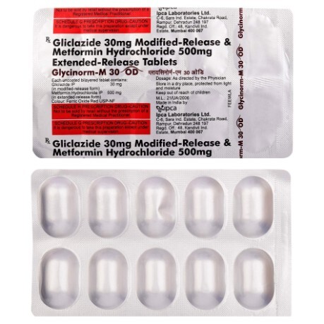 GLYCINORM M OD 30MG TABLET