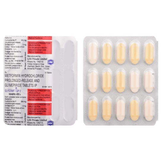 buy glycomet gp2 tab 15's online at best price | Chemist180