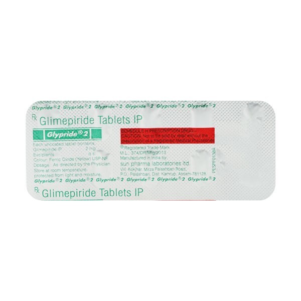 GLYPRIDE 2MG TABLET