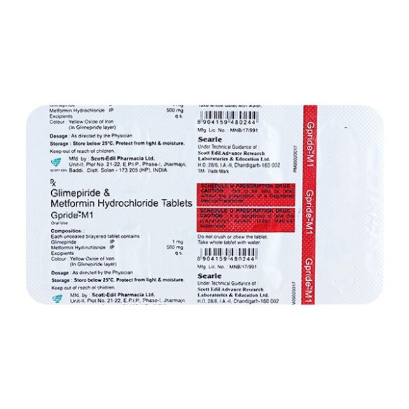 GPRIDE M 1MG TABLET