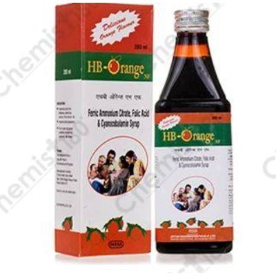 HB ORANGE SYRUP 200ML
