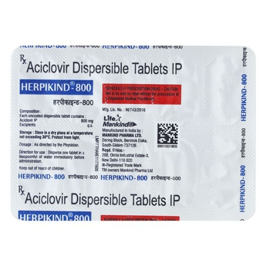 HERPIKIND 800MG TABLET