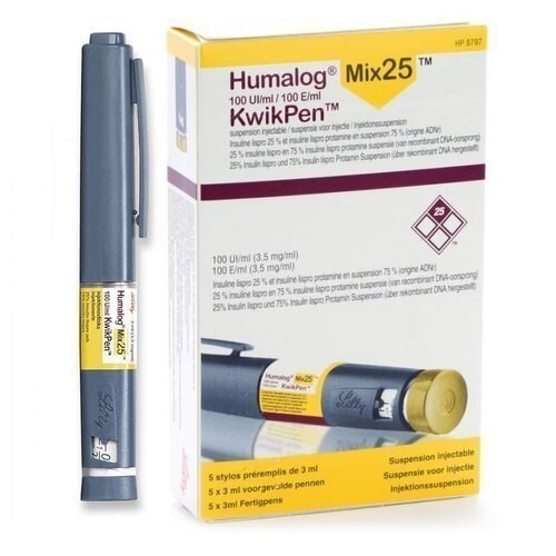 HUMALOG MIX 25 KWIKPEN 100 IU/ML