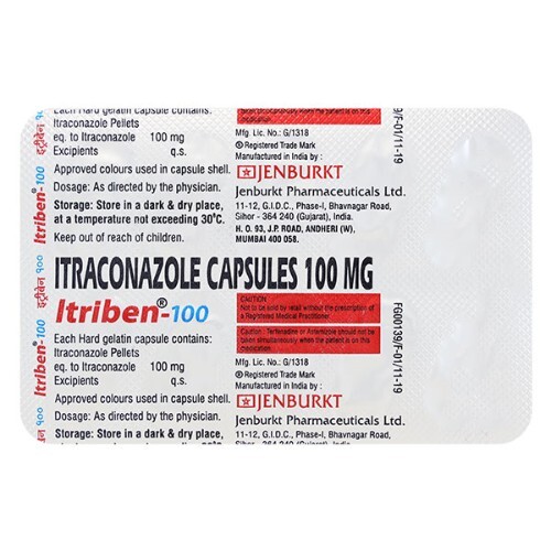 ITRIBEN 100MG CAPSULE