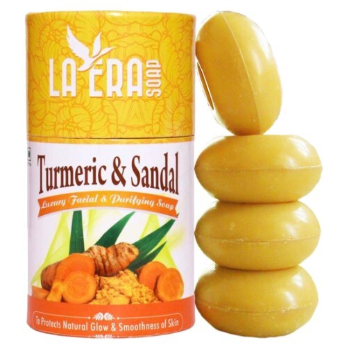 LA ERA TURMERIC SANDAL SOAP(PACK OF FOUR)
