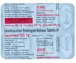 LEVEMEX OD 1000MG TABLET