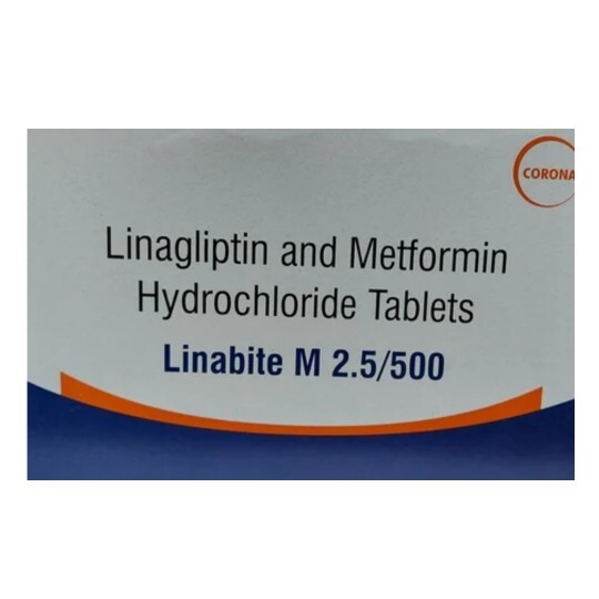 LINABITE M 500MG/2.5MG TABLET