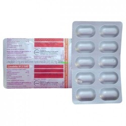 LINABITE M 5MG/500MG TABLET